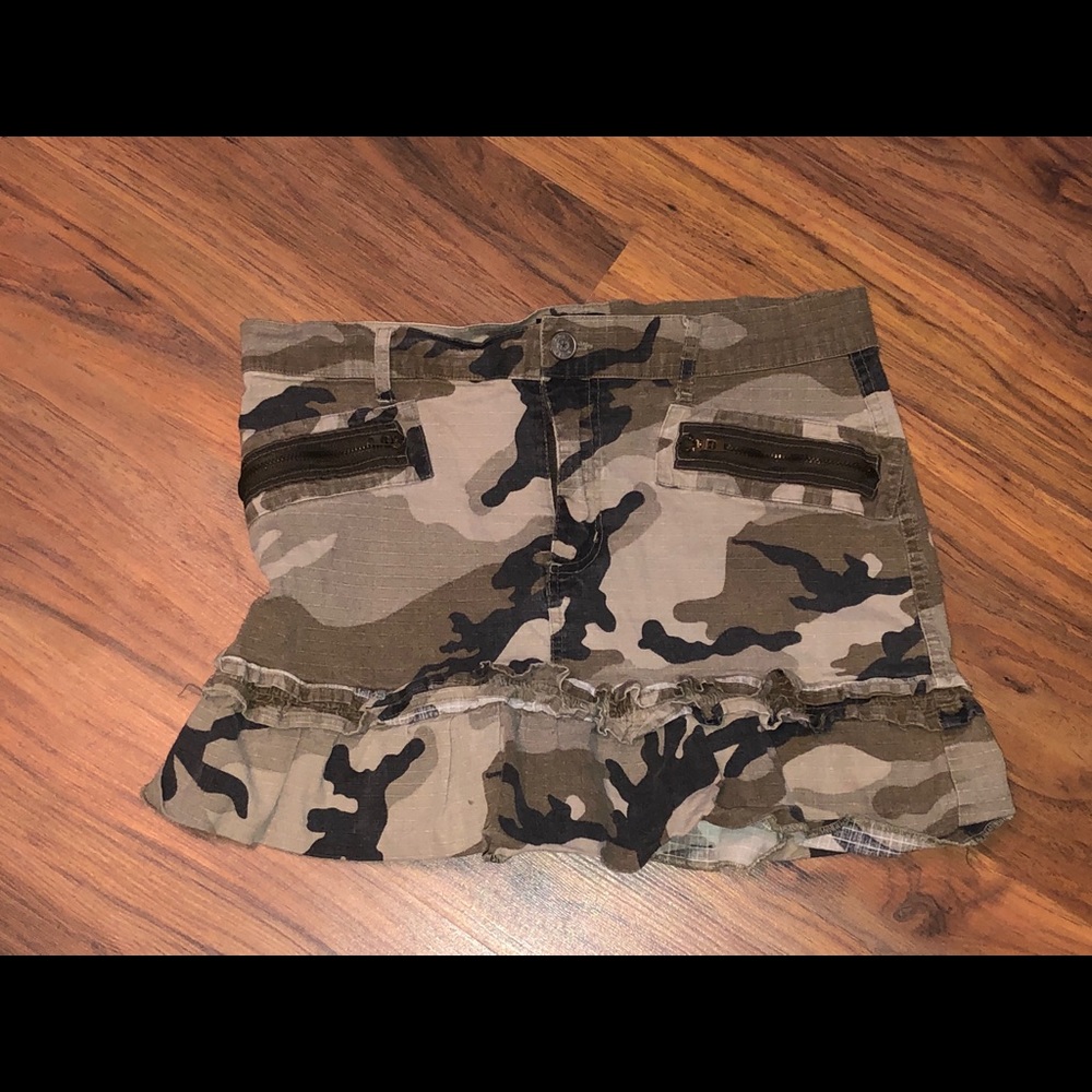 Camo Mini Skirt, Zoey Beth, Juniors
